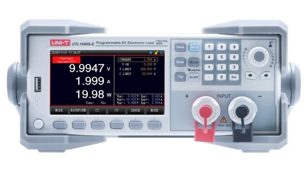 Elektroniskā slodze; 0÷150 V, 0÷30 A, 400 W, UNI-T