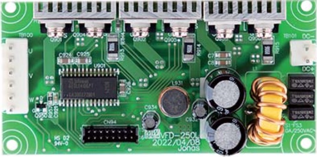 Maiņfrekvences pārveidotājs - 250 W - 48 VDC izejas - 20 līdz 55 VDC ieejas - 4"x2" PCB