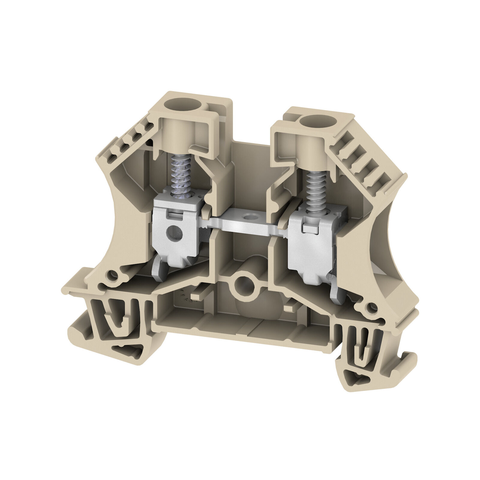 Caurplūdes spaiļu bloks, Skrūvju savienojums, 10 mm², 1000 V, 57 A, Savienojumu skaits: 2 Weidmuller