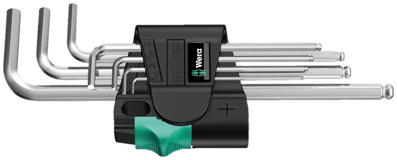 Seškanšu L-atslēgu komplekts, hromēts 950 PKL / 7 SM N 022181 Wera