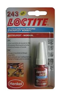 Vidējas stiprības skrūves fiksēšanas smēre 243 5ml, LOCTITE