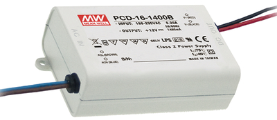 Impulsu barošanas bloks LED 350mA 24-48V PFC  MEAN WELL