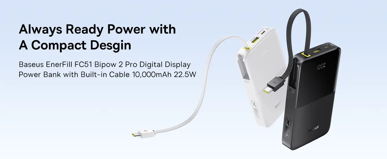 Baseus EnerFill Bipow2 Pro Power Bank 10000mAh
