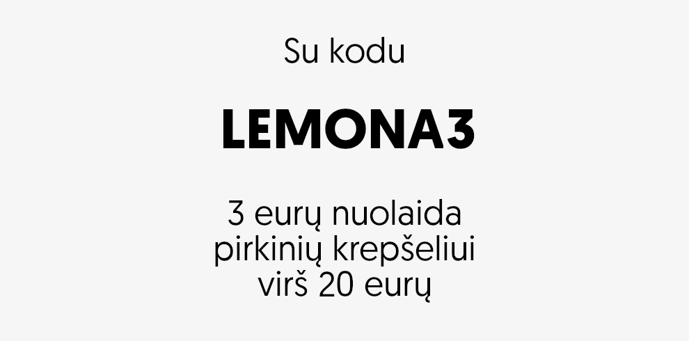 3e nuolaida perkant virš 20e