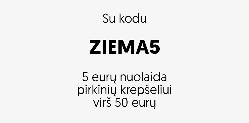 5e nuolaida perkant virš 50e