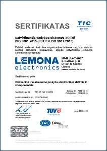 iso sertifikatas